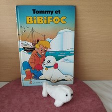 TOMMY ET BIBIFOC ANTENNE2 G.P. ROUGE ET OR 1986 + HISTOIRE J.MOREL+PELUCHE
