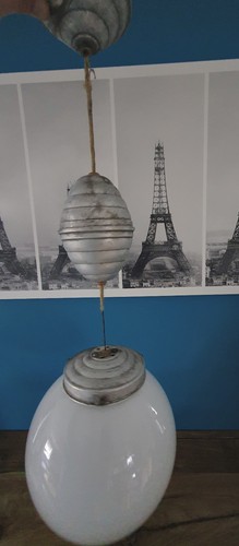 Suspension abat jour boule