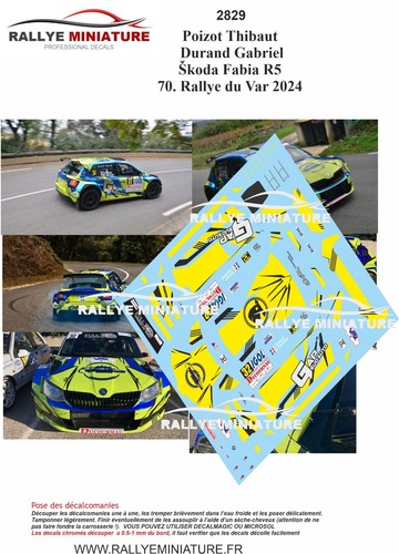 Decals ref 2829 skoda - decals,