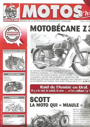 Motos hier 98 - motos, d'hier