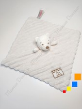 Doudou Plat Carré Ours L'ourson Winnie The Pooh Beige Nez Marron Disney Primark
