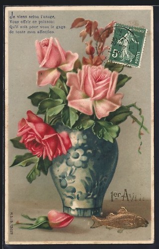 Carte postale gaufrée 1er