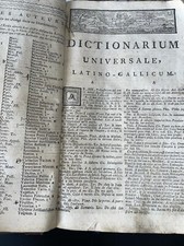 Dictionnaire, Dictionarium Universal Latino Gallicum, Boudot , livre ancien