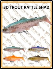 Savage Gear "3D TROUT RATTLE SHAD" 17cm/90Gr Leurres spinning