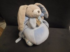 260/ doudou peluche musical lapin voiture bleu Célestin DOUDOU ET COMPAGNIE 