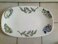 superbe  Plat A Poisson Ovale