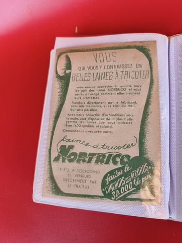 Ancien papier publicitaire