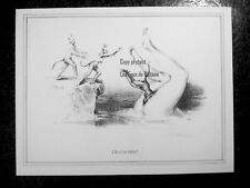 PLUNGE INTO VAGINA plongeon dans vagin  EROTICA CURIOSA PRINT 1971 gravure  