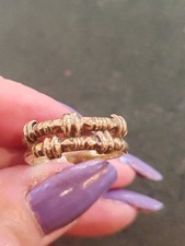 Bague Or Jaune 18 Carats double anneau