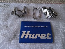 Set Ancien HURET JUBILEE  REAR DERAILLEUR ARRIERE  SHIFTERS  Colliers 