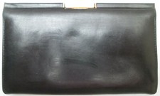 -LE TANNEUR  Portefeuille/porte-monnaie clipsé  cuir  TBEG vintage 60's 