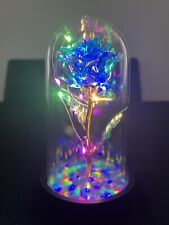 Rose Éternelle Bleu  Sous Cloche