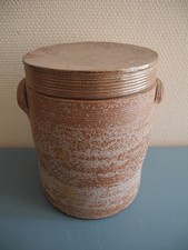 ancien beurrier grès pot