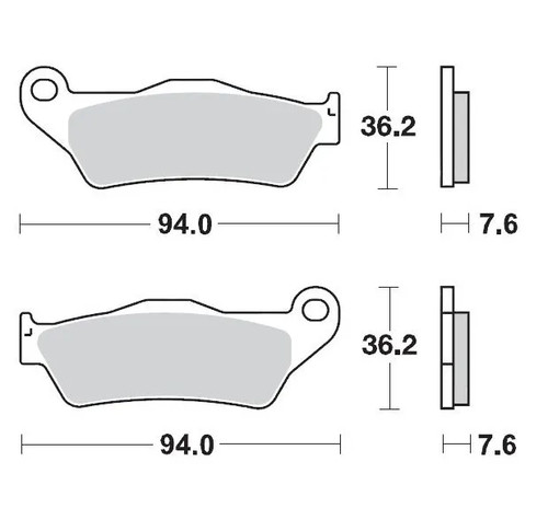 Plaquettes frein nitro - plaquettes, de
