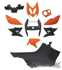 Kit Carénage Noir Orange Mat