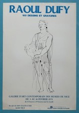 Raoul DUFY (1877-1953) Affiche Originale 1979 Musée Nice