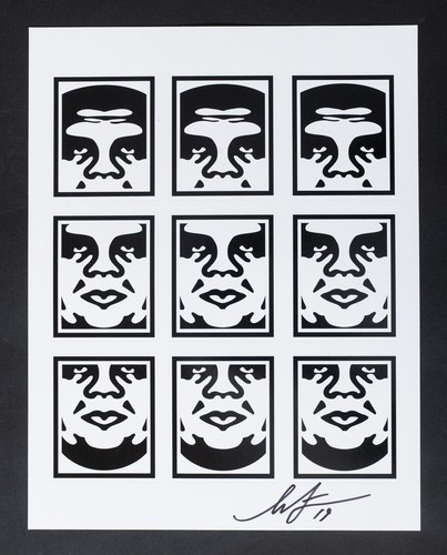 Shepard fairey signed - (obey),