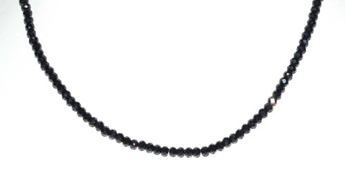 Noir spinelle gemme rond - mm,