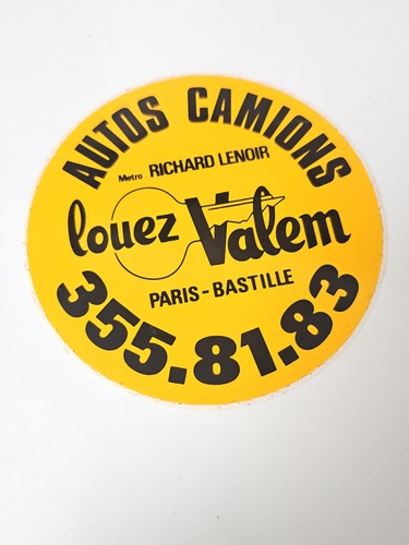 Vintage grand autocollant
