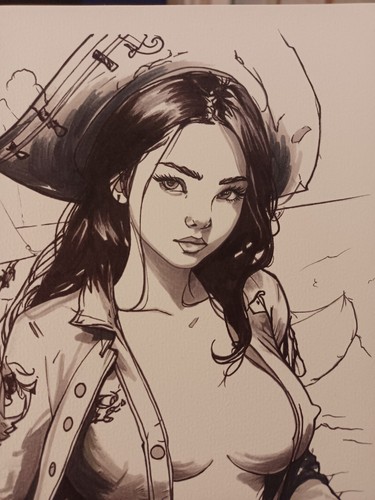 Dessin original dedicace - dessin,