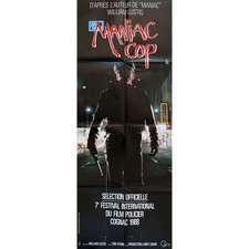 MANIAC COP Vintage Movie Poster  - 23x63 in. - 1988 - William Lustig, Bruce Camp