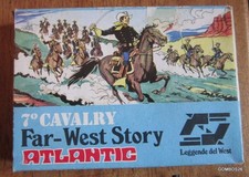 1:72 HO ATLANTIC 1004 ~ 7° CAVALRY  FAR-WEST STORY / 16 FIGURINES + BOITE