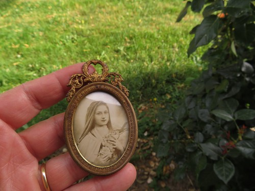 Ancien petit cadre photo - ancien, en