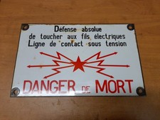 ancienne plaque emaillée