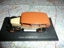 CITROËN C 4 F Familiale 1931 Universal Hobbies Passion Citroên 1/43 sur socle
