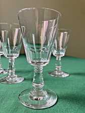 4 verres liqueur Baccarat Saint-Louis taillés