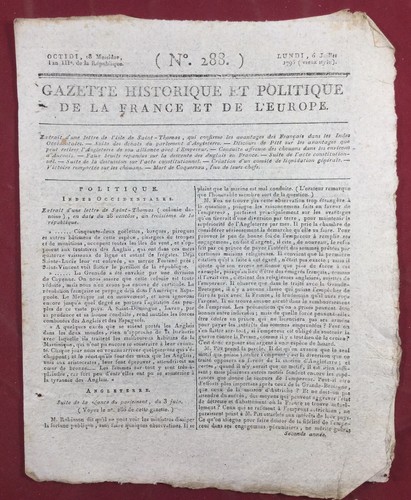Chouans 1795 île saint - 1795, de