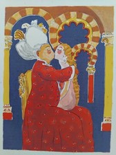 KEES VAN DONGEN GRAVURE AMOUR GROS BOUFFI  MILLE NUITS ET UNE NUIT K106