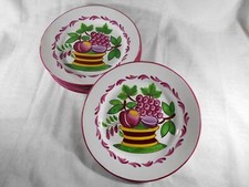 ( 156 ) 6 ASSIETTES AUX FRUITS