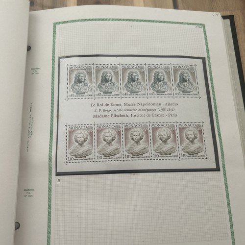 Album timbre monaco feuillets - album,