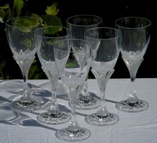 Service de 6 verres à eau en cristal d'Arques, modèle Granville