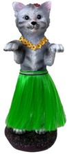 Dashboard Hula Cat Bobblehead