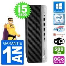 PC HP ProDesk 600 G3 SFF Intel i5-6500 RAM 8Go Disque Dur 500Go Windows 10 Wifi
