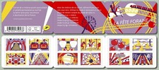 France ca 2017 booklet Fun fair big Wheel Russian mountain bumper cars slide 12v