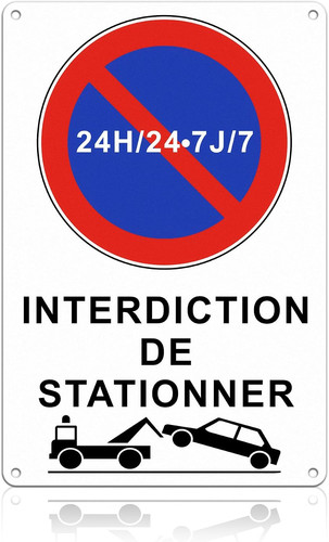 20cm panneau interdiction - 30,