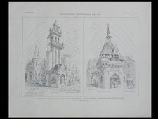 L'ARCHITECTURE N°14 1900 - EXPOSITION 1900, VINS, BOUVET LADUBAY, LAFILLEE