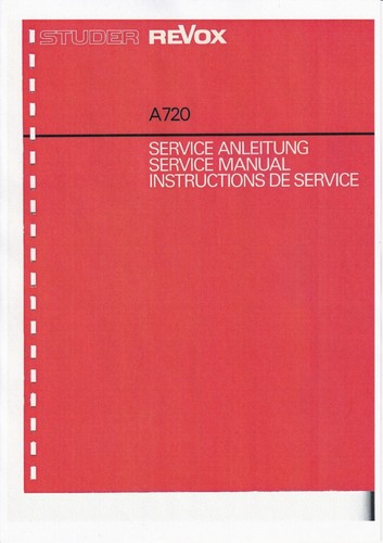 Service manuel instructions - service, d'instructions