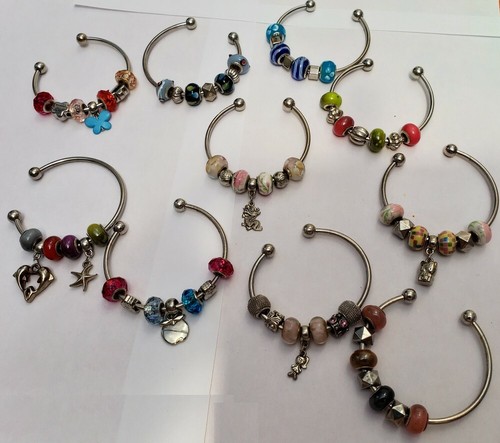 Lot bracelets charms - lot, 10