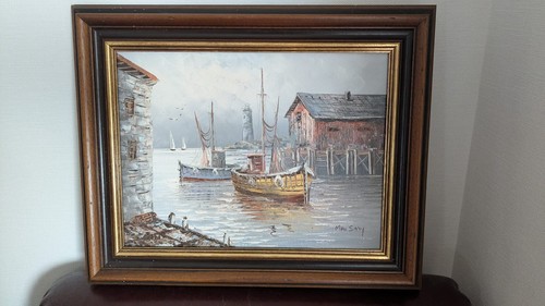 Tableau huile sur toile - tableau,