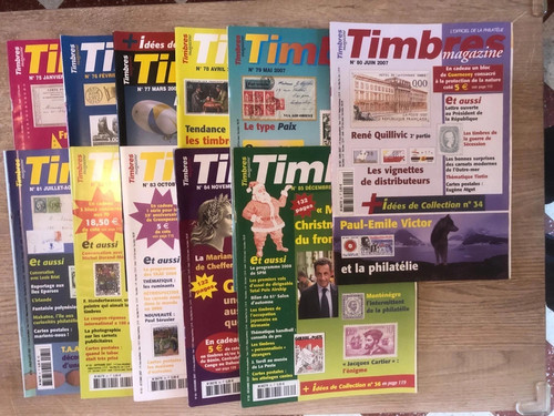 Revues timbres magazine année - timbres,