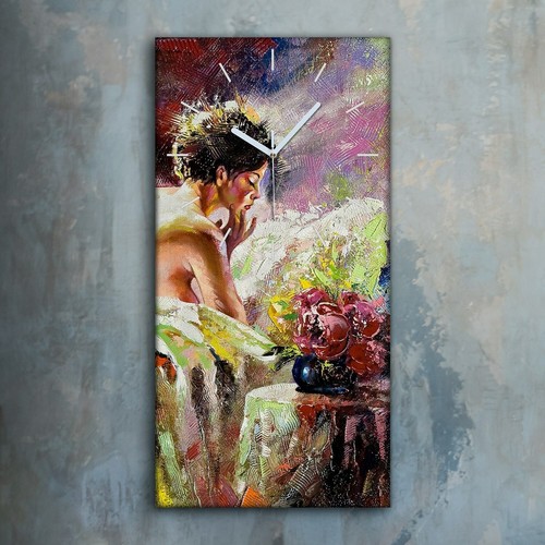 Horloge décorative sur toile