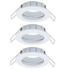 Paulmann 2Easy Premium Spots Encastrés Ensemble De 3 IP44 Fixe 51Mm Blanc
