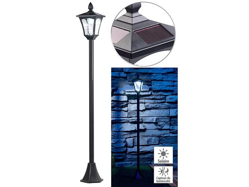 Lampadaire jardin solaire - jardin,