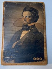 Tableau Bois serigraphié Leonardo di Caprio signé ZIO création originale 20x30cm