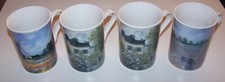 4 MUGS CERAMIQUE DECOR CLAUDE MONET 10 cm NEUF
