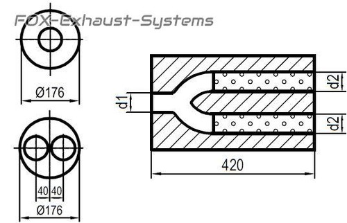 Silencieux universel inox - universel,